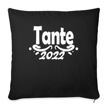 Tante 2022 - Sofakissenbezug 45 x 45 cm - Schwarz - Vorne