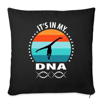 Gymnaste Handstand gymnastique gymnastique gymnastique - Housse de coussin décorative 45 x 45 cm - noir - Devant