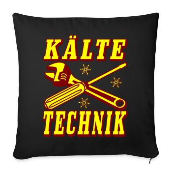 Kälte Technik Retro Design - Sofakissenbezug 45 x 45 cm - Schwarz - Vorne