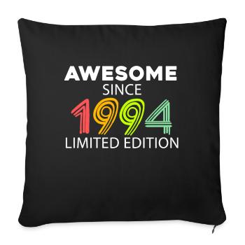 Fantastique depuis 1994 - né en 1994 - Housse de coussin décorative 45 x 45 cm - noir - Devant