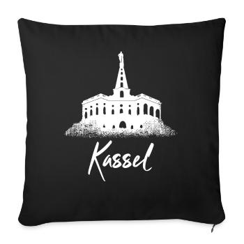 Kassel - Sofa pillowcase 17,3'' x 17,3'' (45 x 45 cm) - black - Front
