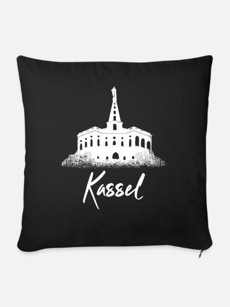 Kassel - Sofakissenbezug 45 x 45 cm - Schwarz
