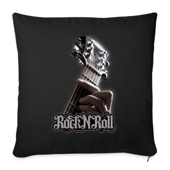 Gitarre Musiker Geschenkidee Gitarristen - Sofakissenbezug 45 x 45 cm - Schwarz - Vorne