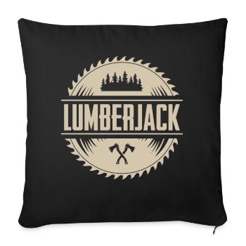 Lumberjack - Sofa pillowcase 17,3'' x 17,3'' (45 x 45 cm) - black - Front