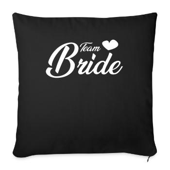 Équipe Bride - Housse de coussin décorative 45 x 45 cm - noir - Devant