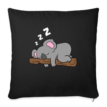 J’aime beaucoup l’orignal, d’accord? - Housse de coussin décorative 45 x 45 cm - noir - Devant