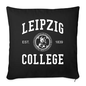 LEIPZIG COLLEGE - Sofa pillowcase 17,3'' x 17,3'' (45 x 45 cm) - black - Front
