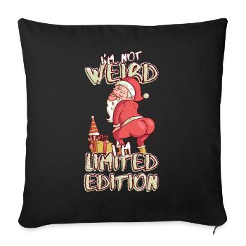 Cartoon Santa Claus Dances - Édition Limitée - Housse de coussin décorative 45 x 45 cm - noir - Devant