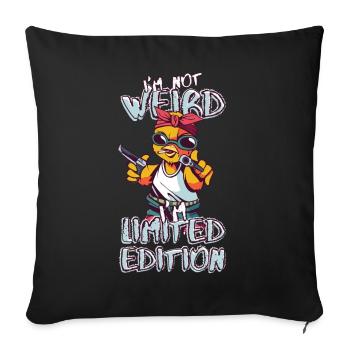 Cool Cartoon Chick - Limited Edition - Saying - Sofa pillowcase 17,3'' x 17,3'' (45 x 45 cm) - black - Front