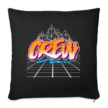Crew - Sofa pillowcase 17,3'' x 17,3'' (45 x 45 cm) - black - Front
