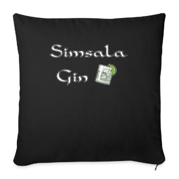Simsala Gin - Sofakissenbezug 45 x 45 cm - Schwarz - Vorne