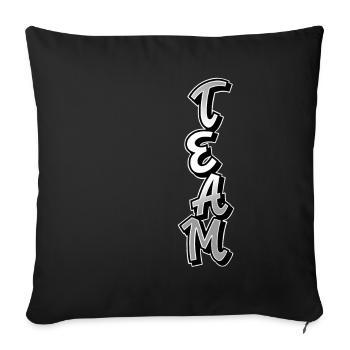 Équipe - Housse de coussin décorative 45 x 45 cm - noir - Devant