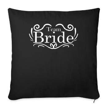 Équipe Bride - Housse de coussin décorative 45 x 45 cm - noir - Devant