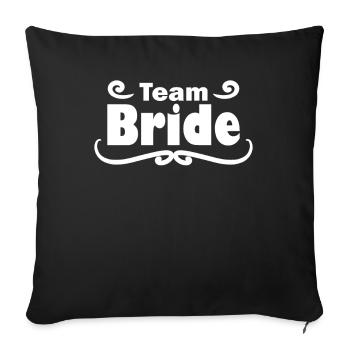 Équipe Bride - Housse de coussin décorative 45 x 45 cm - noir - Devant