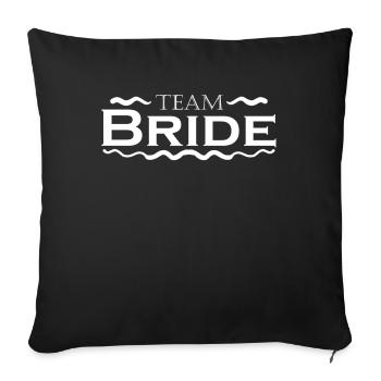 Équipe Bride - Housse de coussin décorative 45 x 45 cm - noir - Devant