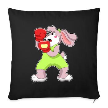 Bunny Boxer Gants de boxe Boxe Boxe - Housse de coussin décorative 45 x 45 cm - noir - Devant