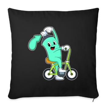 Spray Can Bicycle - Sofa pillowcase 17,3'' x 17,3'' (45 x 45 cm) - black - Front