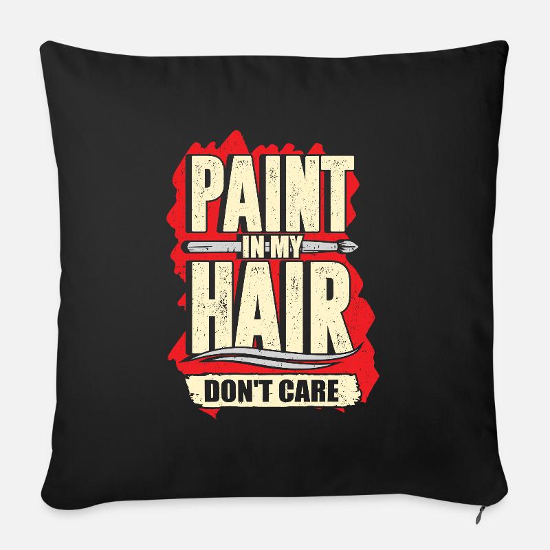 Visual Arts Teachers Drawing Artist Gift - Sofa pillowcase 17,3'' x 17,3'' (45 x 45 cm) - black