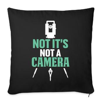 Ironic Message Photography - Sofa pillowcase 17,3'' x 17,3'' (45 x 45 cm) - black - Front