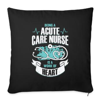 Intensive Care Intensive Care Gift - Sofa pillowcase 17,3'' x 17,3'' (45 x 45 cm) - black - Front