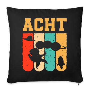 Astronaut 8th Birthday Space Boy Gift - Sofa pillowcase 17,3'' x 17,3'' (45 x 45 cm) - black - Front