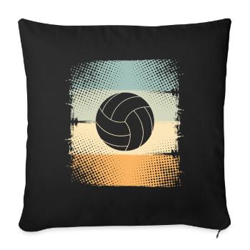 Volley-ball - Housse de coussin décorative 45 x 45 cm - noir - Devant