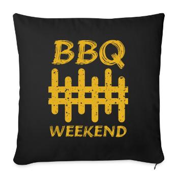 BBQ Weekend Grill Grill Maître - Housse de coussin décorative 45 x 45 cm - noir - Devant