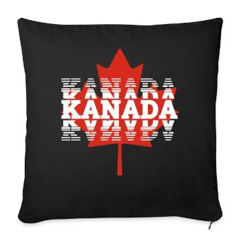Kanada - Sofakissenbezug 45 x 45 cm - Schwarz - Vorne