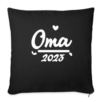 oma 2023 - Sofakissenbezug 45 x 45 cm - Schwarz - Vorne