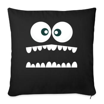 Monster Design ! Cool monster motif for fun at - Sofa pillowcase 17,3'' x 17,3'' (45 x 45 cm) - black - Front