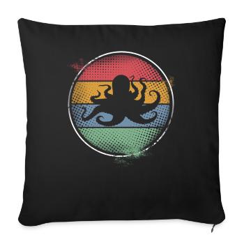 Octopus Octopus Octopus Marine Animal - Sofa pillowcase 17,3'' x 17,3'' (45 x 45 cm) - black - Front