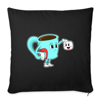 Coffee Mug - Sofa pillowcase 17,3'' x 17,3'' (45 x 45 cm) - black - Front