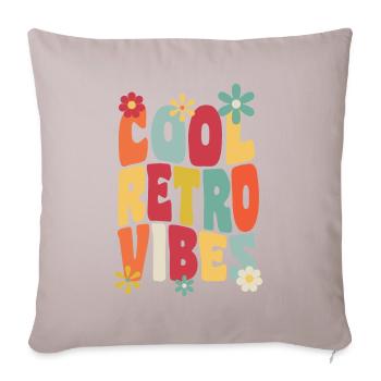 Cool retro vibes - Sofa pillowcase 17,3'' x 17,3'' (45 x 45 cm) - light taupe - Front