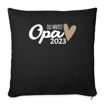Opa 2023 loading - Sofakissenbezug 45 x 45 cm - Schwarz - Vorne