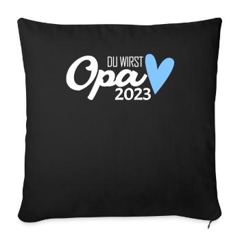 Opa 2023 loading - Sofakissenbezug 45 x 45 cm - Schwarz - Vorne