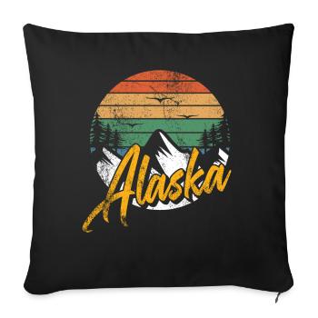 Alaska - Housse de coussin décorative 45 x 45 cm - noir - Devant