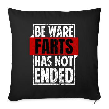 Drôle de pet disant ironie Sarcasme - Housse de coussin décorative 45 x 45 cm - noir - Devant