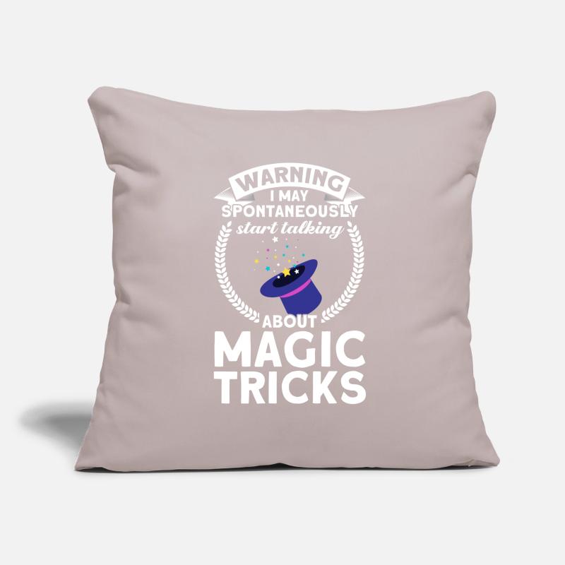 Magicien Party Magic Tricks Performer Magicien Housse de coussin décorative 45 x 45 cm
