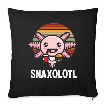 Axolotl - Housse de coussin décorative 45 x 45 cm - noir - Devant