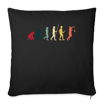 Badminton Evolution - Sofakissenbezug 45 x 45 cm - Schwarz - Vorne