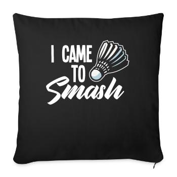 Badminton - Sofa pillowcase 17,3'' x 17,3'' (45 x 45 cm) - black - Front