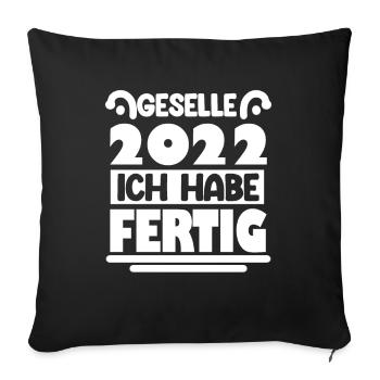 Geselle 2022 - Sofakissenbezug 45 x 45 cm - Schwarz - Vorne