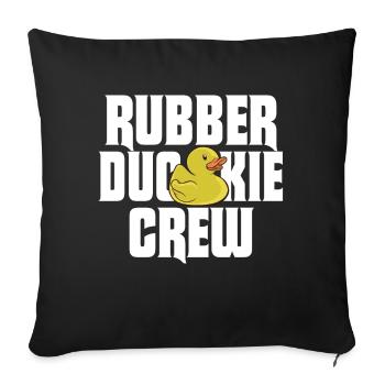 Rubber Duck Rubber Duckie Crew - Sofakissenbezug 45 x 45 cm - Schwarz - Vorne
