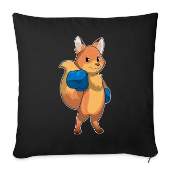 Fuchs Boxer Boxing Gloves Boxing - Sofa pillowcase 17,3'' x 17,3'' (45 x 45 cm) - black - Front