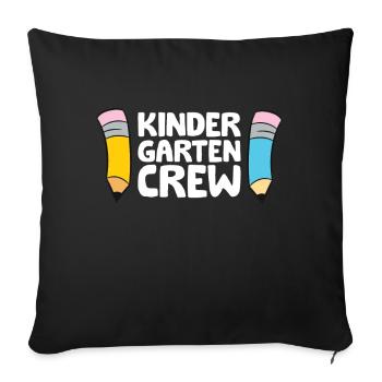 Kindergarten Crew - Sofa pillowcase 17,3'' x 17,3'' (45 x 45 cm) - black - Front