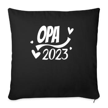 Opa 2023 - Sofakissenbezug 45 x 45 cm - Schwarz - Vorne