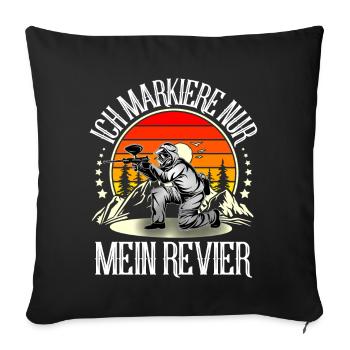 Paintball - Sofakissenbezug 45 x 45 cm - Schwarz - Vorne