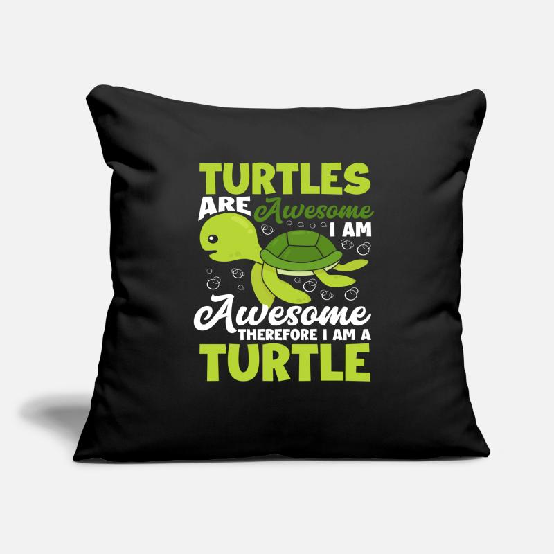 Turtle Funny Turtle Saying Sofa pillowcase 17,3'' x 17,3'' (45 x 45 cm)