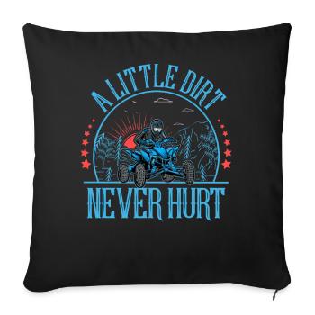 Quad ATV Offroad Quad Riders - Housse de coussin décorative 45 x 45 cm - noir - Devant