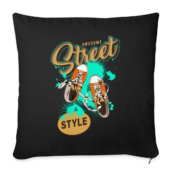Sneakers Sneaker Love Sneaker Dicton - Housse de coussin décorative 45 x 45 cm - noir - Devant